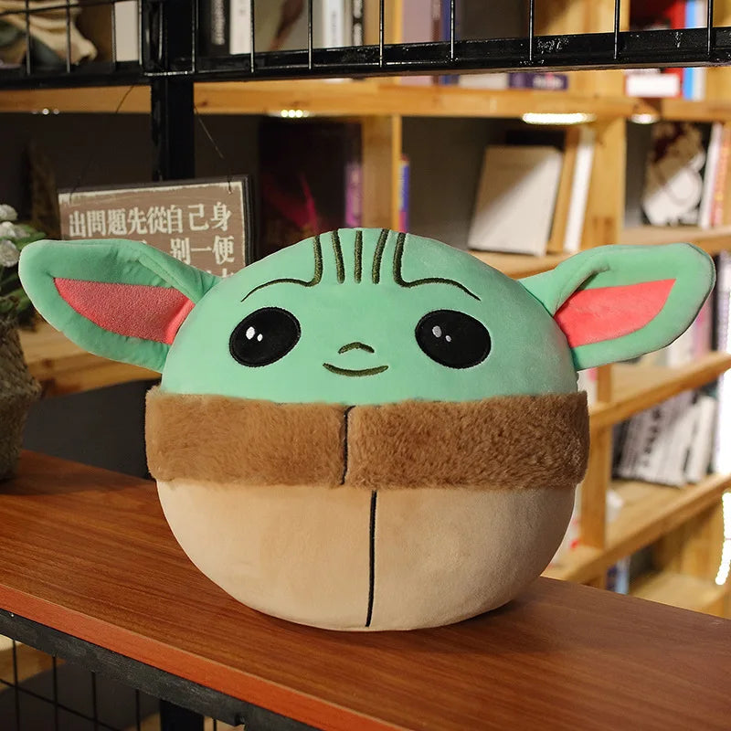 Disney Movie Mandalorian Baby Yoda Cute Stuffed Plush Toy Star Wars Kawaii Pillow Cushion Decorative Doll Creative Gift For Kids