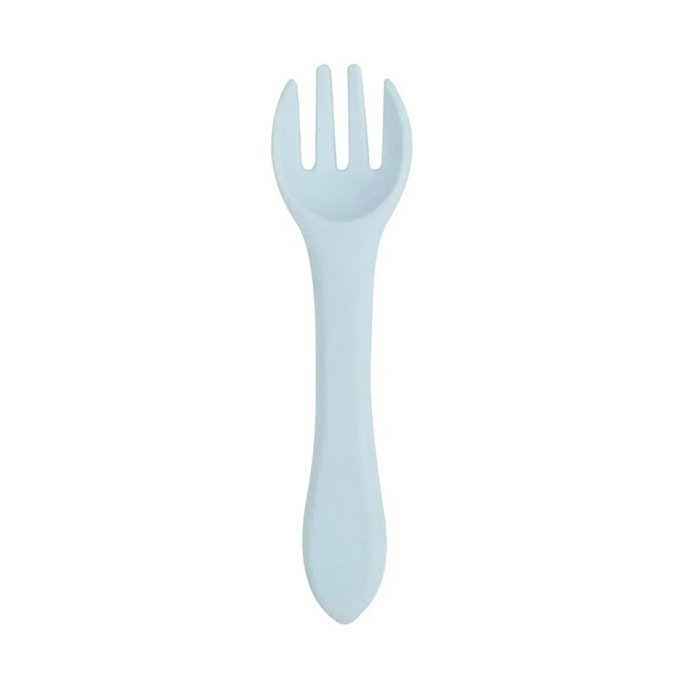 Baby Soft Silicone Fork Candy Color Safety Baby Learning Fork Non-Slip Utensils Children Kids Boy Girl Food Feeding Tools