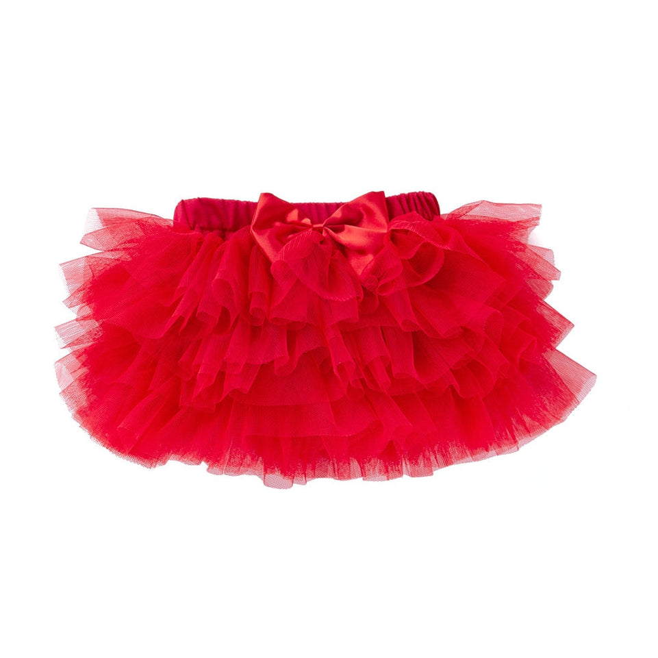 Pettiskirt Baby Girls Tutu Skirt Rose Red Newborn Chiffon 6 layer Skirts Infant Girls Birthday Party Clothes
